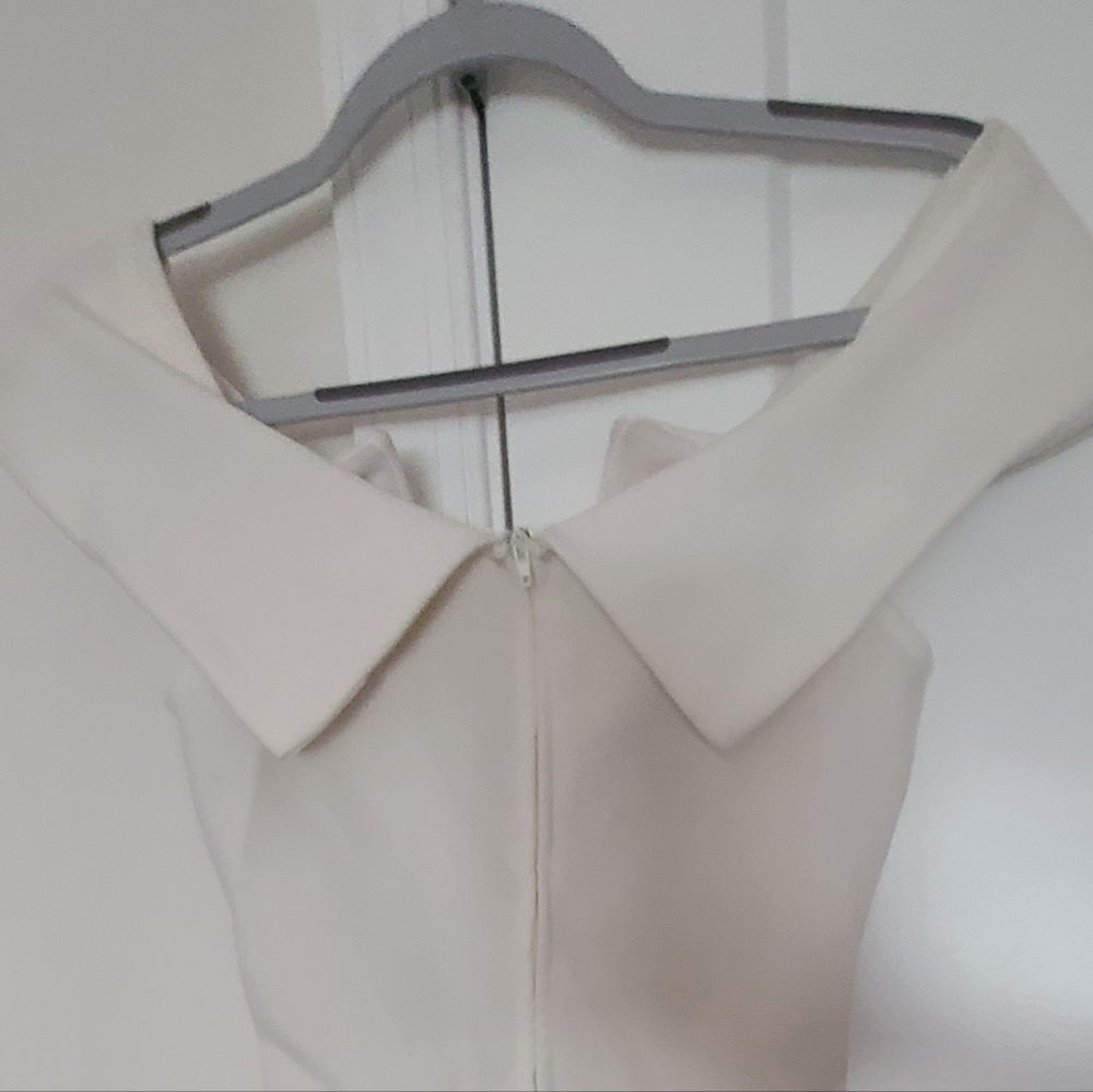 Charlotte Russe Cream Textured Dress